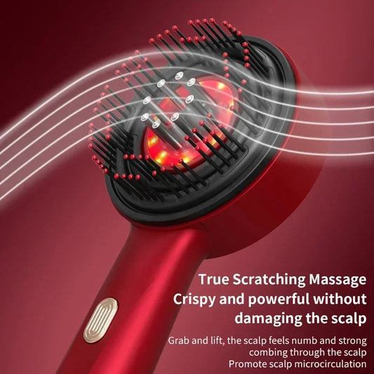 Red and Gray ligh Massaging Brush
